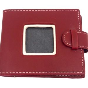 Easy Spirit Red/Cream/Black Bi-Fold Mini Photo Album